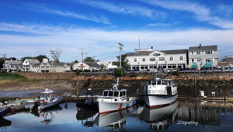 Low Tide Plymouth MA Photograph by Janet Depathy