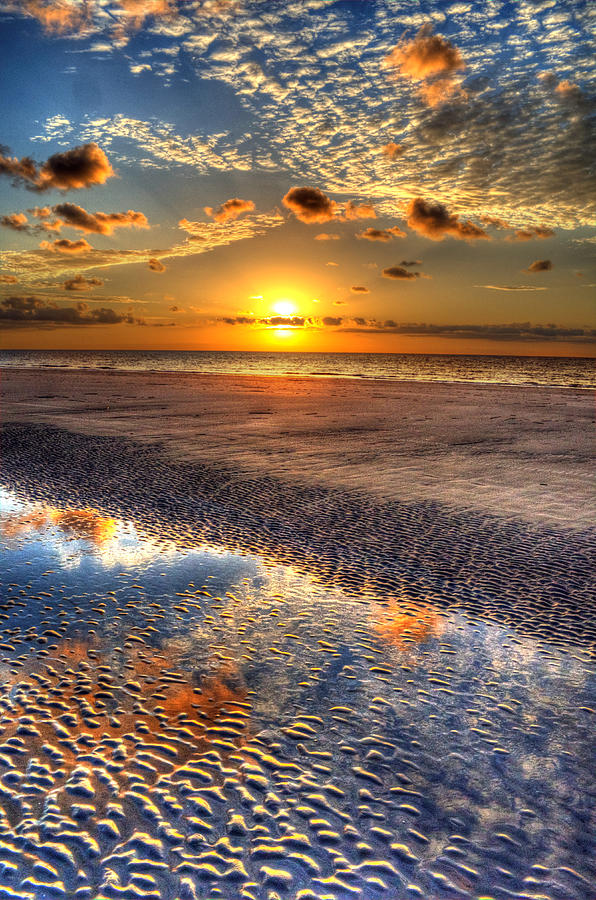Low Tide Sunrise on Jekyll Island Photograph by Greg and Chrystal Mimbs