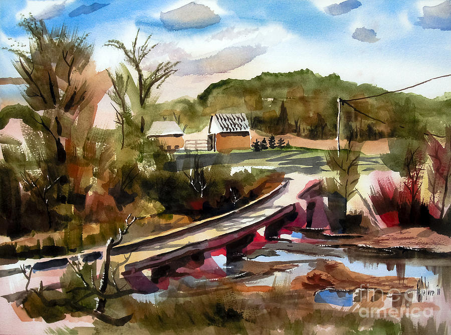Low Water Bridge II Painting by Kip DeVore