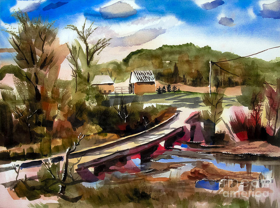 Low Water Bridge III Painting by Kip DeVore