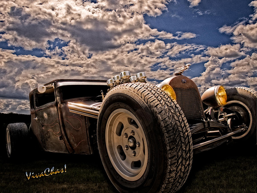 Lowbrow Rat Rod How Low Can U Go Babe Photograph by Chas Sinklier