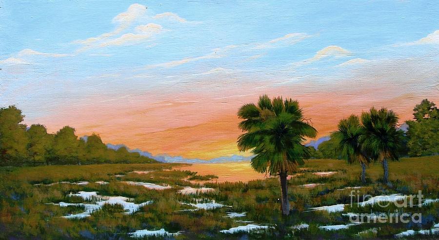 Lowcountry Sunrise Painting by Jerry Walker