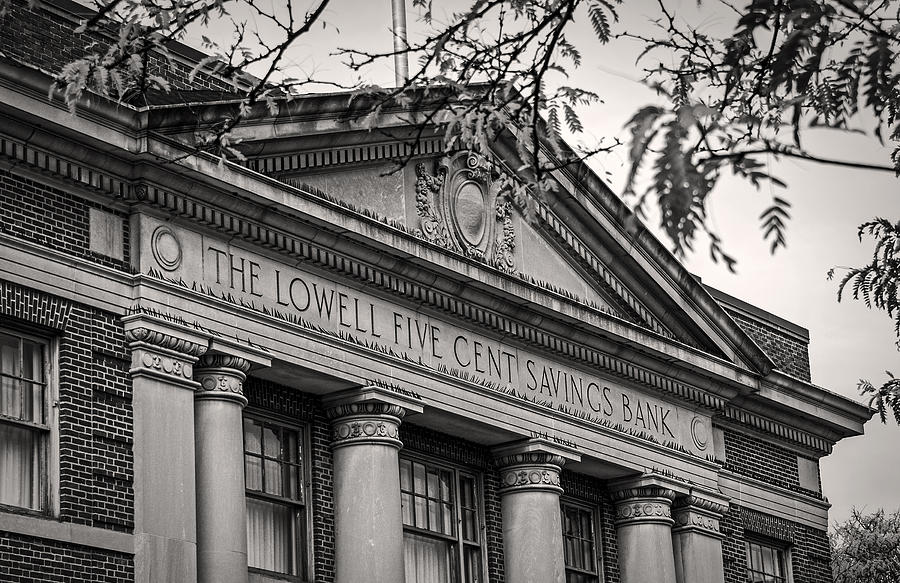 Lowell Five Cent Savings Bank Photograph by Phil Cardamone