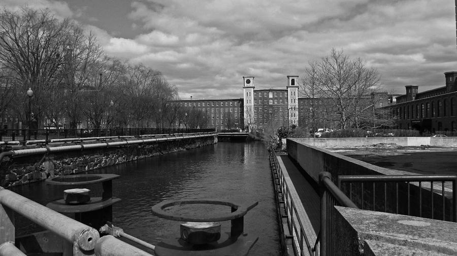 Lowell MA Architecture BW Photograph by Michael Saunders