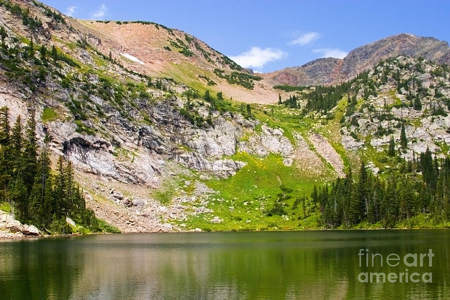 Mountain Photograph - Lower Crater Lake by Steven Krull