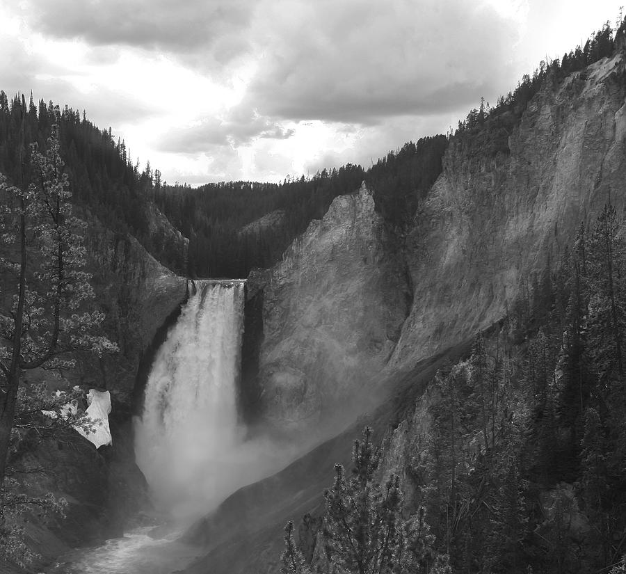 Lower Falls at Yellowstone Photograph by Mark McKinney