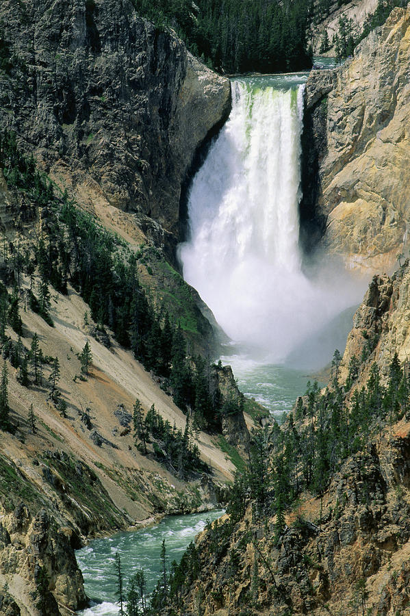 Lower Falls, Part Of The Yellowstone Photograph by John Elk