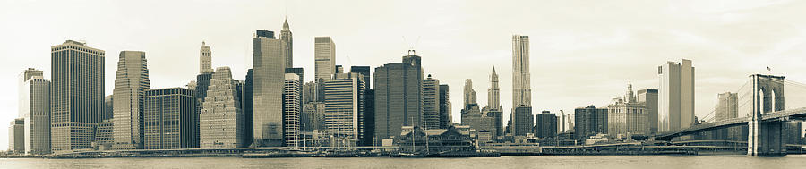 Lower Manhattan Skyline Panorama Photograph by 77studio