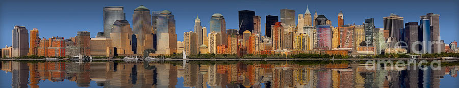 Lower Manhattan Skyline Photograph by Susan Candelario