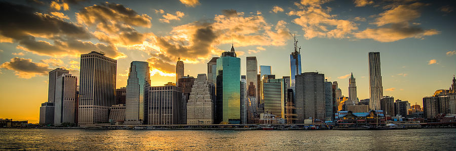Lower Manhattan Sunset 3-1 Photograph by Chris McKenna