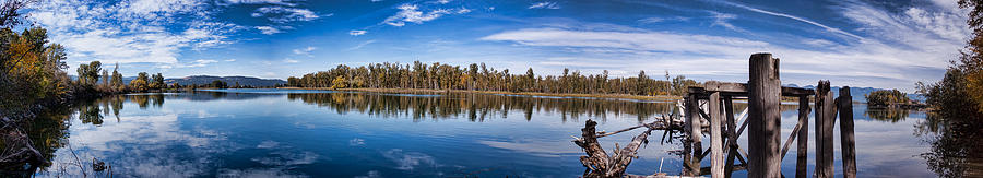 Lower Valley River panorama Photograph by Alan Anderson - Pixels