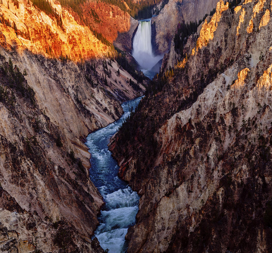 Lower Yellowstone Falls  Photograph by Vishwanath Bhat