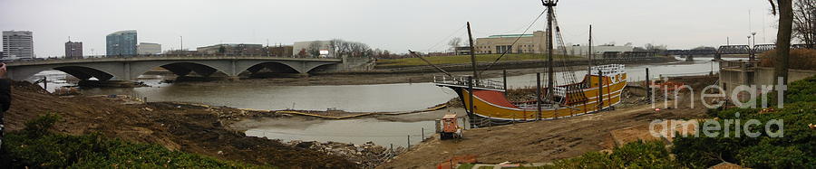 Lowhead Dam Removal Columbus Ohio USA Series 3 Photograph by Paddy Shaffer