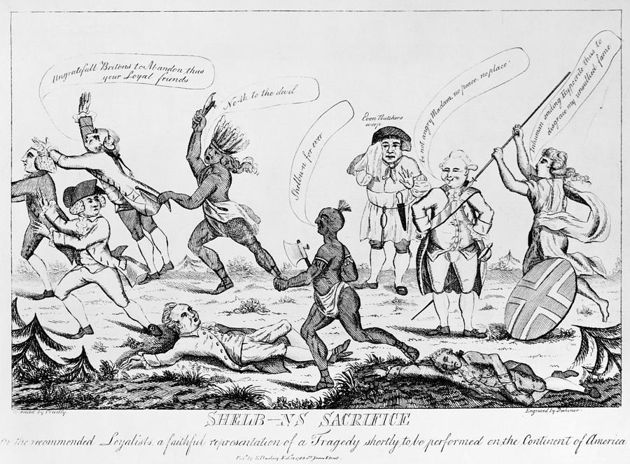 Loyalists Cartoon, 1783 Photograph by Granger