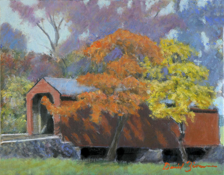 Fall Painting - Loys Station by David Zimmerman