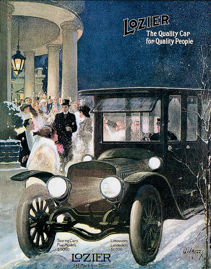 Vintage Digital Art - Lozier Cars - Vintage Advertisement by World Art Prints And Designs