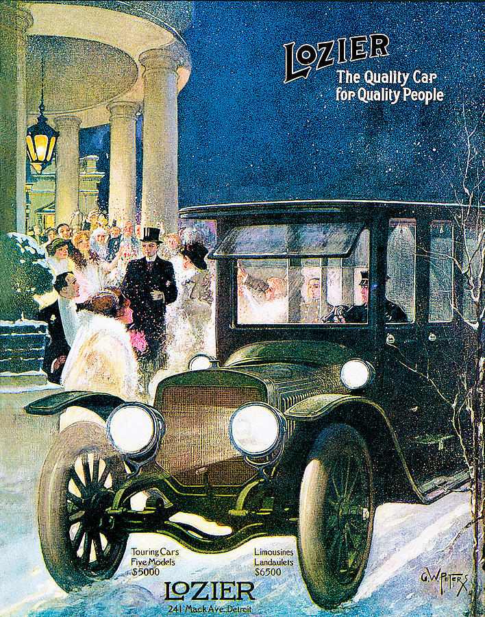 Lozier Photograph by Vintage Automobile Ads and Posters