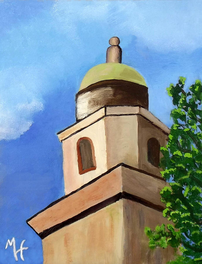 LSU Memorial Tower Painting by Margaret Harmon