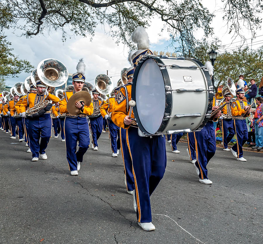 Louisiana State University Photograph - LSU Tigers Band 3 by Steve Harrington