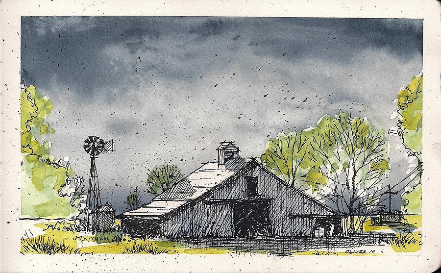 Lubbock County Barn Mixed Media by Tim Oliver