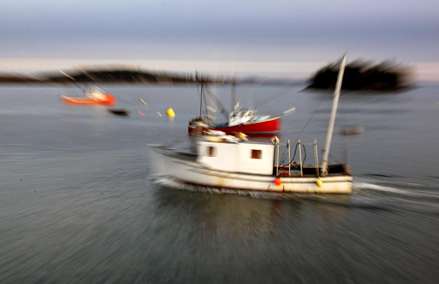 Lubec Harbor Photograph by Ross Lewis