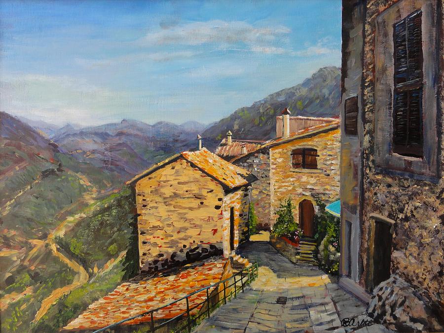 Luberon Village Painting by Brent Arlitt