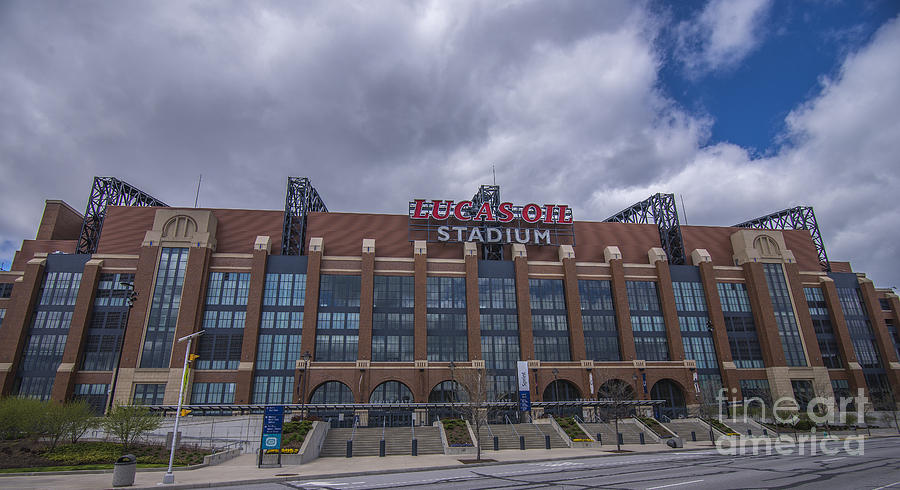 Lucas Oil Stadium Indianapolis Colts Clouds Photograph by David Haskett II