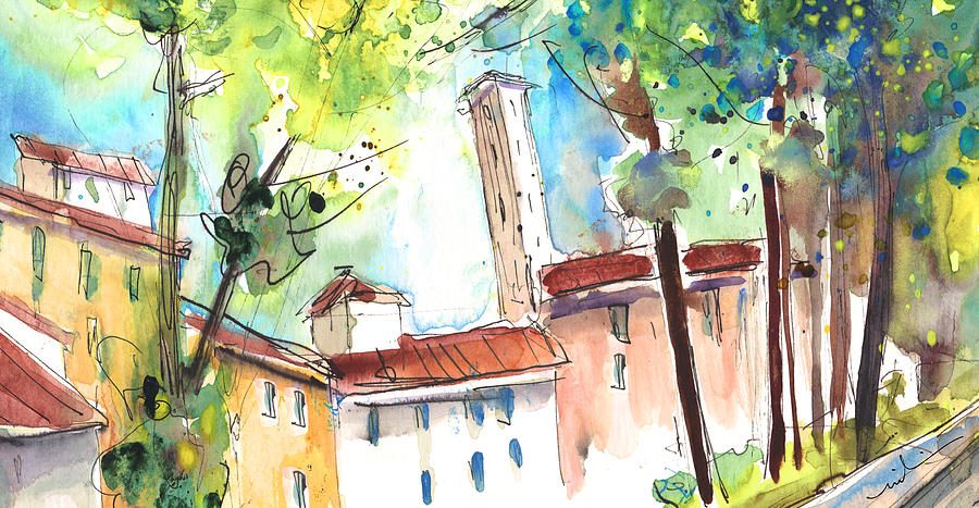 Lucca in Italy 06 Painting by Miki De Goodaboom