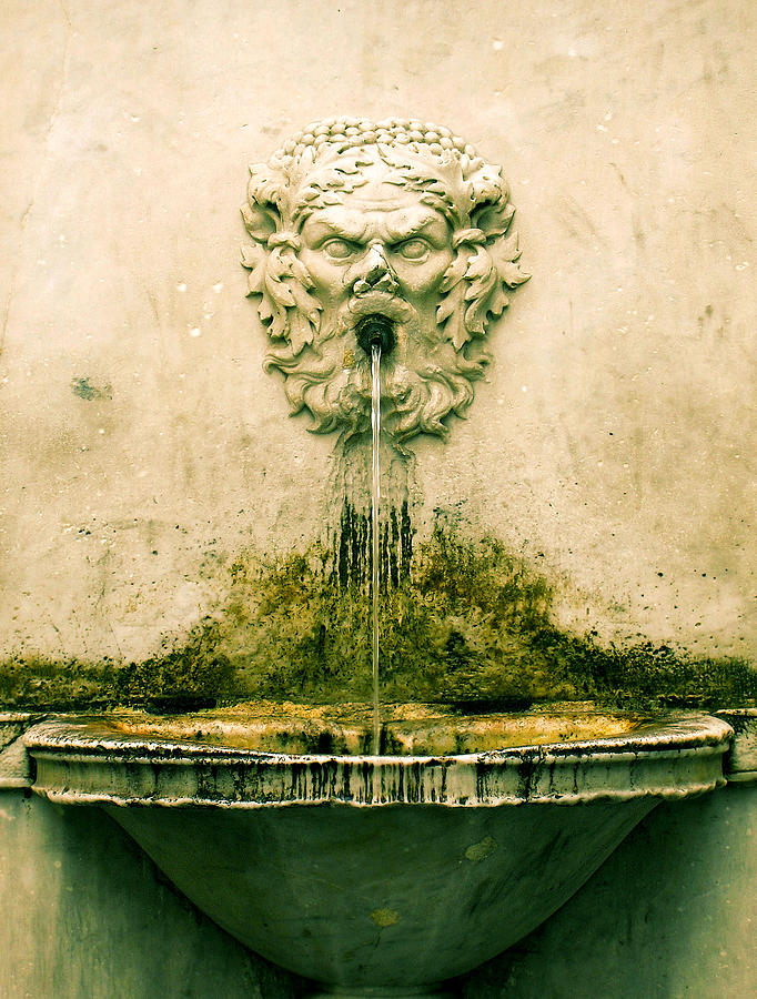 Lucca Fountain Digital Art by Maria Huntley