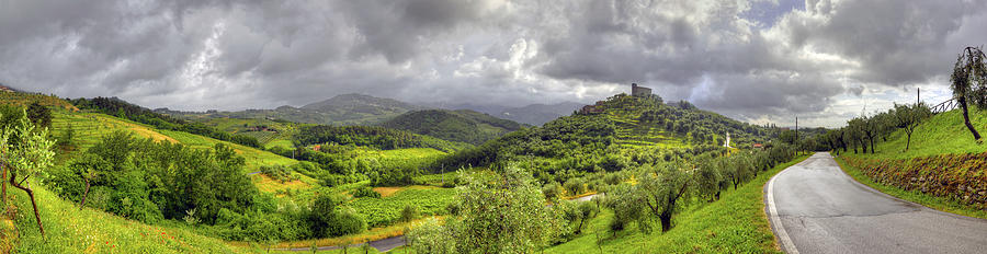 Lucca Hills Panorama Photograph by Matt Swinden