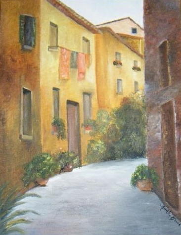 Italy Painting - Luciagnano-Val-di-Chiana by Martha Efurd
