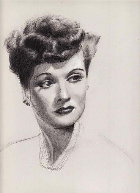 Lucille Ball Drawing By Anilkumar Gangadharan 