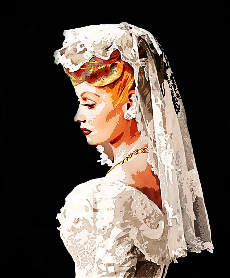 Lucille Ball Painting - Lucille Ball Bride by Nuno Marques