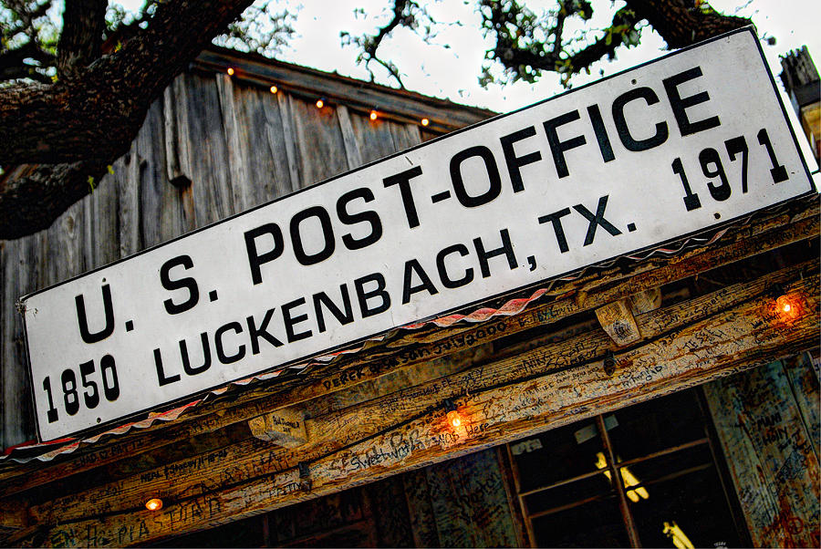 Luckenbach Post Office Photograph by Tracy Smith Luckenbach Post Office Photograph by Tracy Smith
