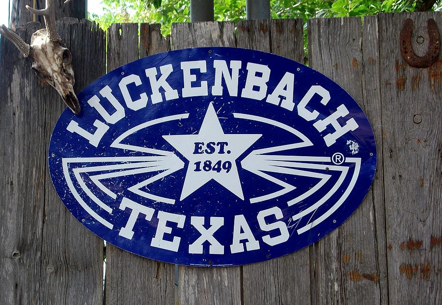 Luckenbach Texas est. 1849 Photograph by Elizabeth Sullivan
