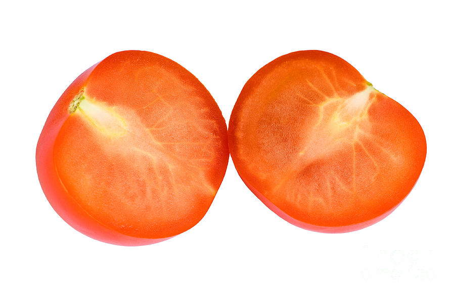 Tomato Photograph - Lucky Cut 01 by Rick Piper Photography