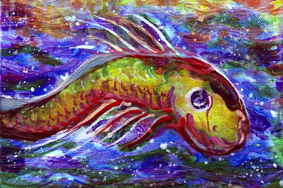 Lucky fish Painting by Seb Mcnulty | Fine Art America