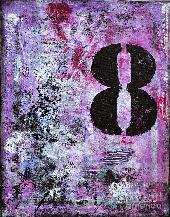 Lucky Number 8 Painting by Belinda Capol