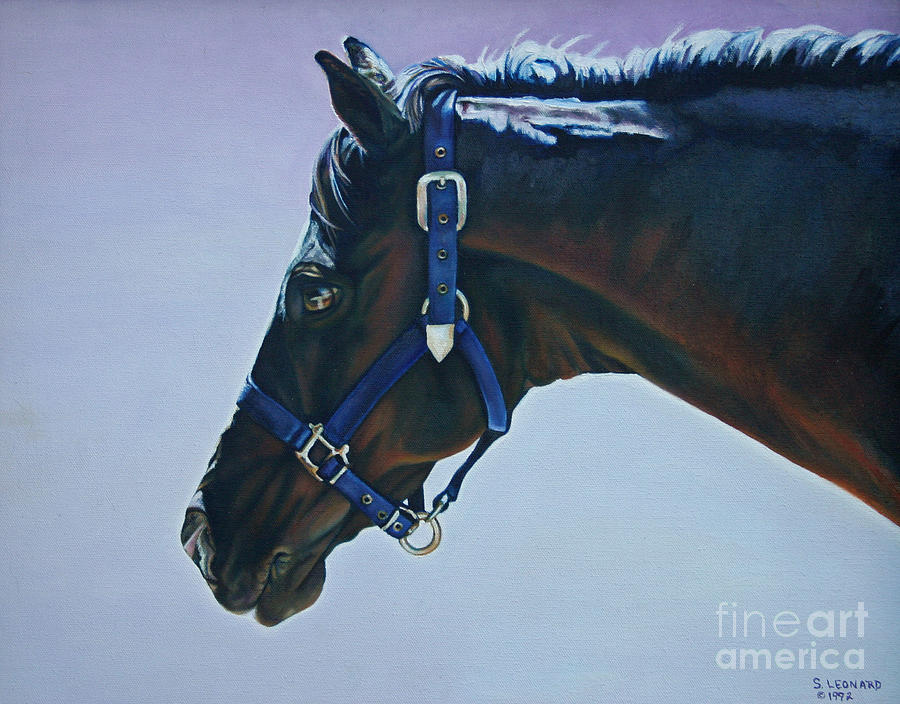 Horse Painting - Lucky by Suzanne Leonard