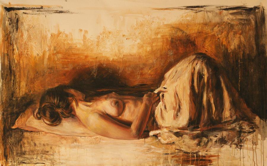 Nude Painting - Lucretia by Escha Van den bogerd
