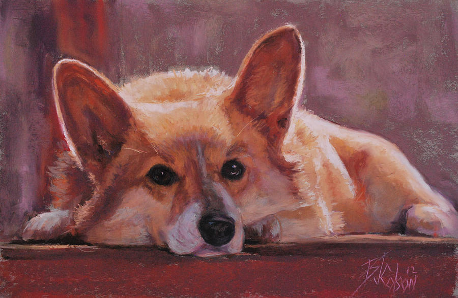 Corgi Painting - Lucy by Billie Colson