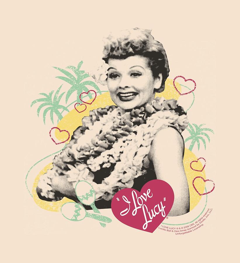 Lucille Ball Digital Art - Lucy - Luau Graphic by Brand A