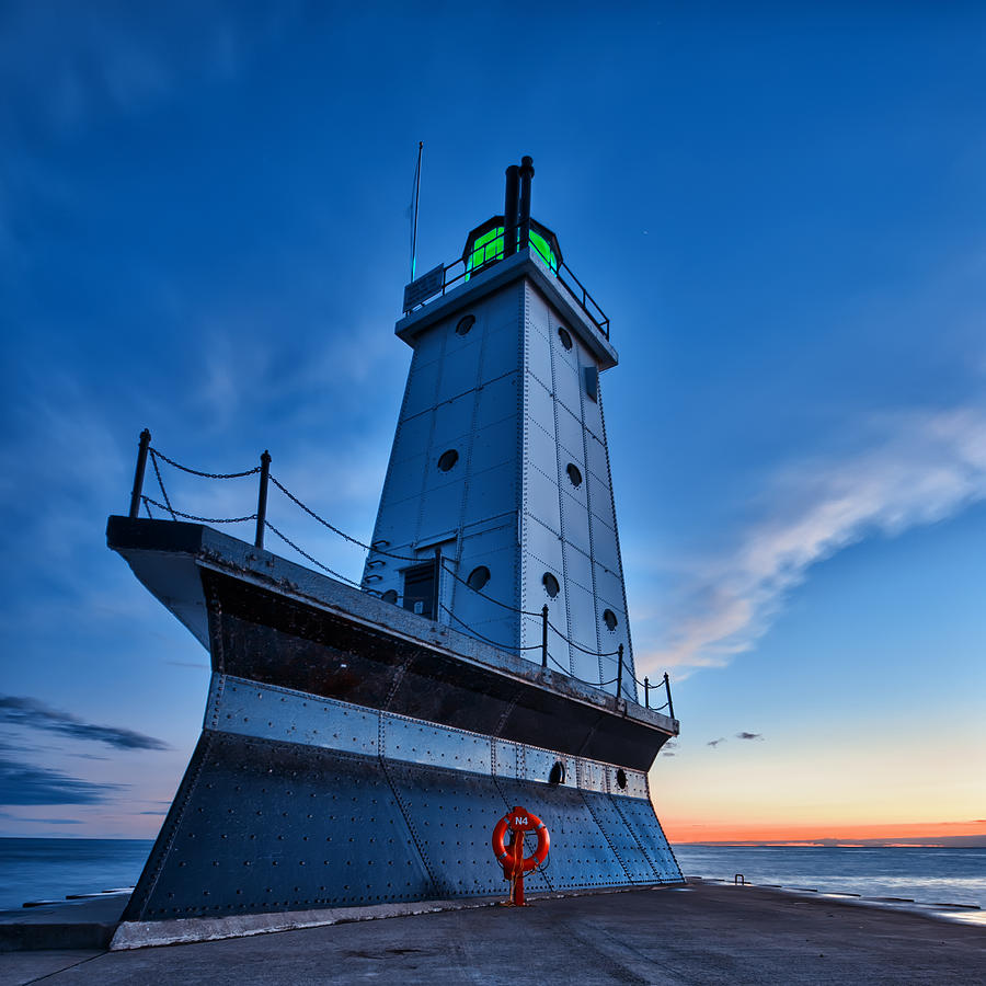 Ludington Lighthouse Photograph by Sebastian Musial