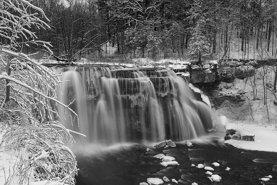 Ludlowville Falls in Winter I Photograph by Michele Steffey