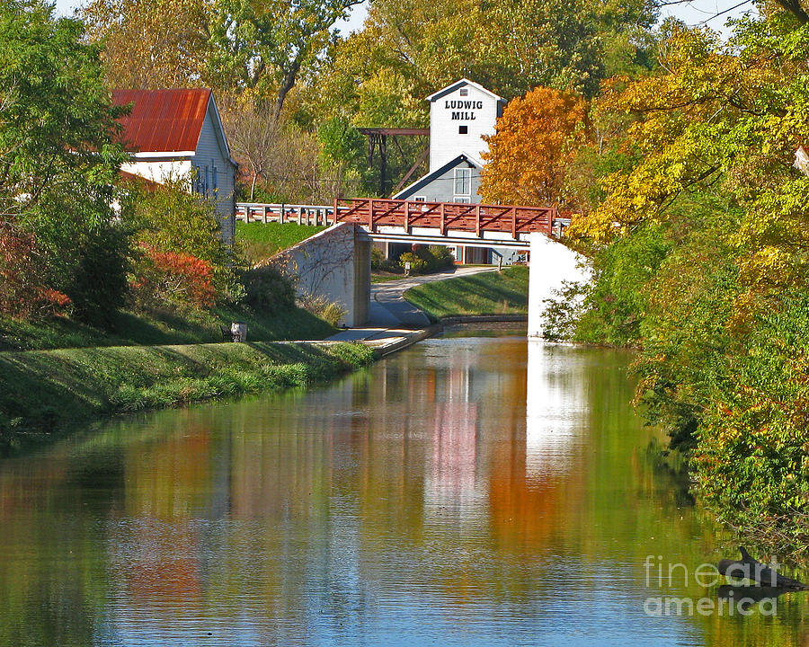 Ludwig Mill in Fall 0513 Photograph by Jack Schultz