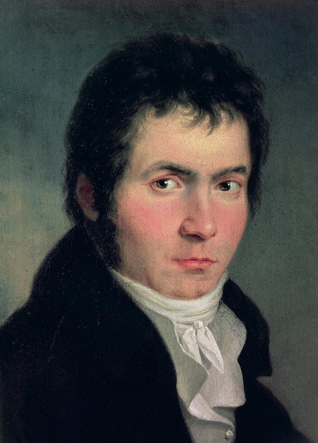 Portrait Photograph - Ludwig Van Beethoven 1770-1827, 1804 Detail Of 13986 by Willibrord Joseph Mahler or Maehler
