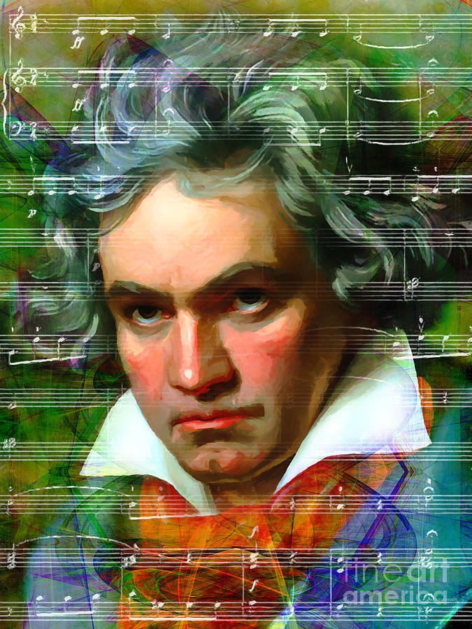 Beethoven Movie Photograph - Ludwig van Beethoven 20140122v2 by Wingsdomain Art and Photography