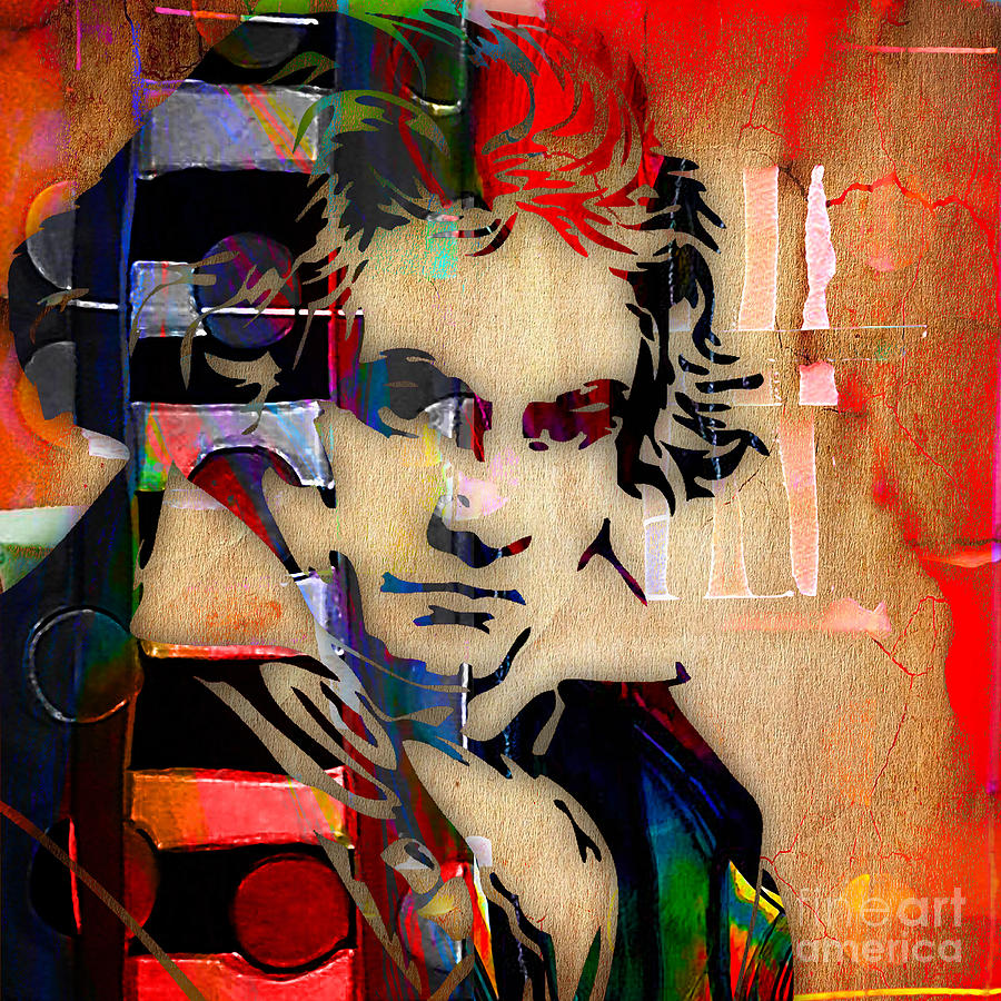 Ludwig Van Beethoven Collection Mixed Media by Marvin Blaine
