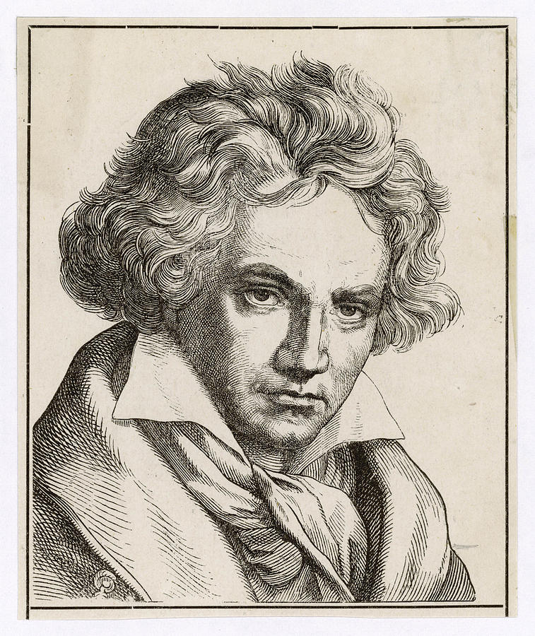 Ludwig Van Beethoven German Composer Drawing by Mary Evans Picture