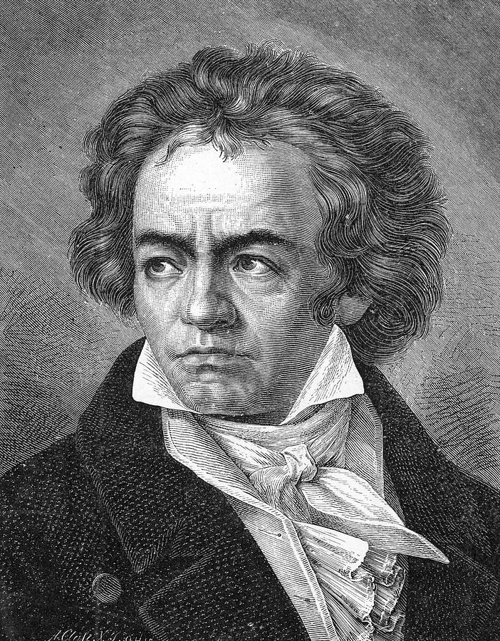 Ludwig Van Beethoven German Musician Drawing by Mary Evans Picture